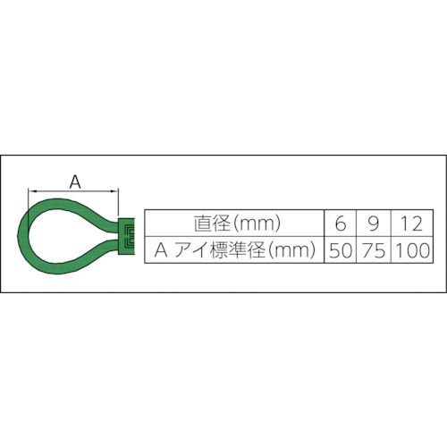 セフティパワーロープ シンブルなし 9mmX5m SP95