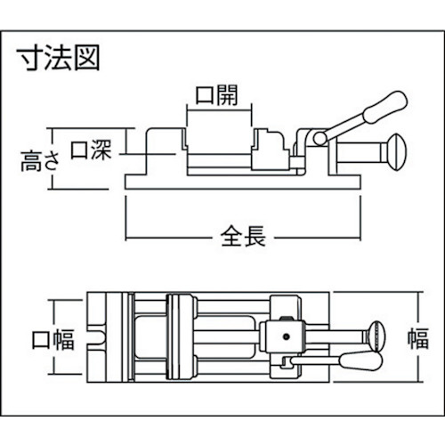 トラスコ中山 クイックグリップバイス 75mm QU75-