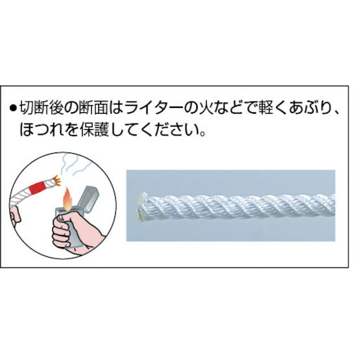 ナイロンロープ 3つ打 線径12mmX長さ30m R1230N｜の通販はソフマップ