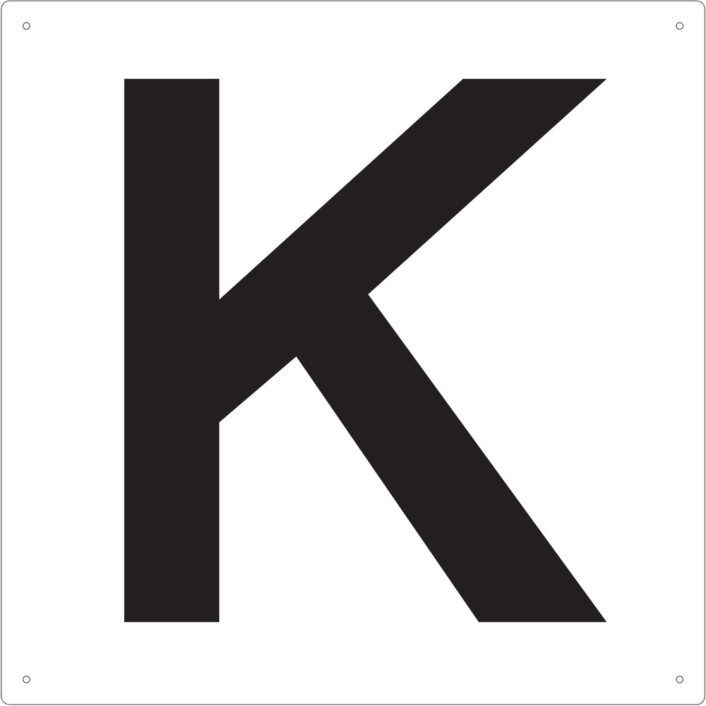 TAEH-K TRUSCO 表示板 アルファベット「K」 420X420｜の通販はソフマップ[sofmap]