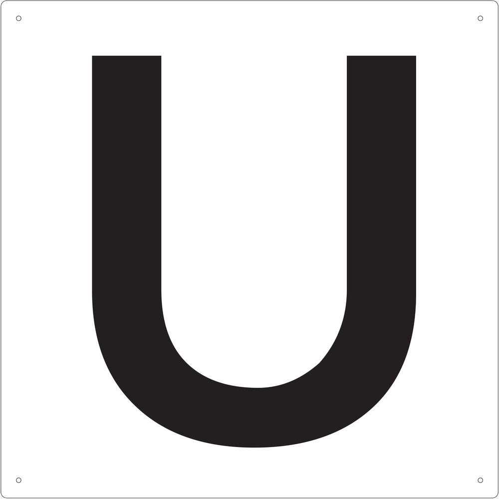 TAEH-U TRUSCO 表示板 アルファベット「U」 420X420｜の通販はソフマップ[sofmap]