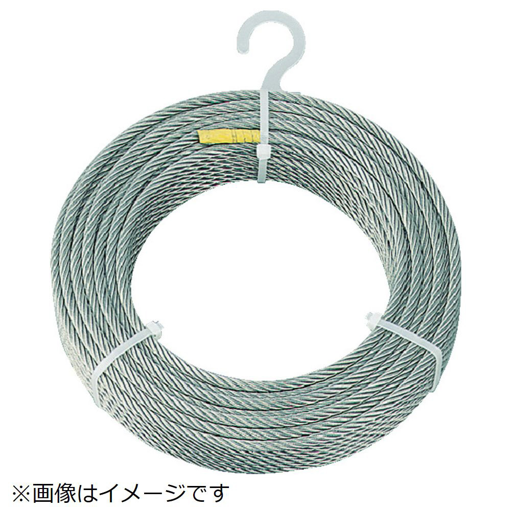 TRUSCO中山 TRUSCO ステンレスワイヤロープ Φ6.0mmX50m CWS-6S50