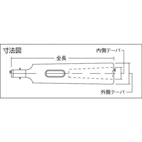 ドリルスリーブ焼入内径MT－1外径MT－3研磨品 TDS13Y｜の通販は