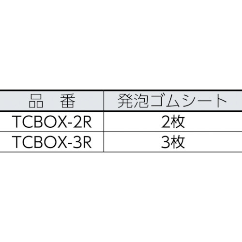 キャビネットツールボックス　533X241X273　TCBOX3R