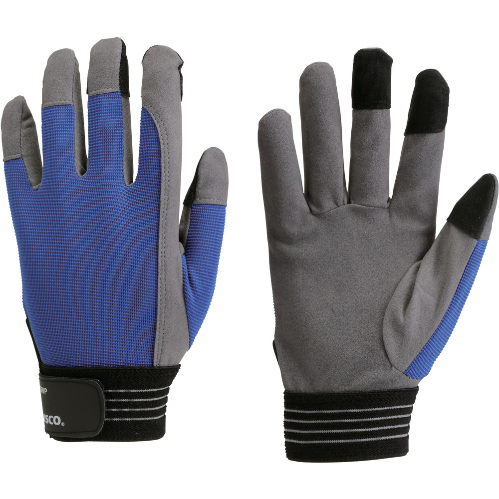 TRUSCO　グリッピング人工皮革手袋”X－TGRIP”フィンガータイプ　L　X-TGRIP-F-L