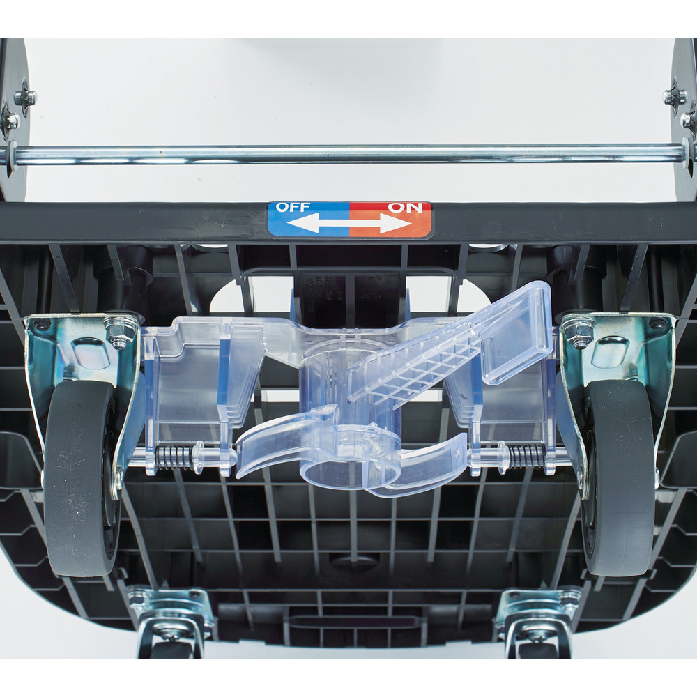 TRUSCO(トラスコ) カルティオ 折畳 780×490 青 樹脂ストッパー付 MPK-720-B-JS 台車 折りたたみ 軽量 静か 静 - 2