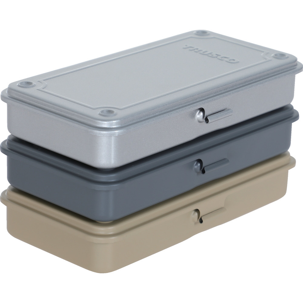 TRUSCO トランク型工具箱 203X109X35 つや消しブラック T-19MBK｜の