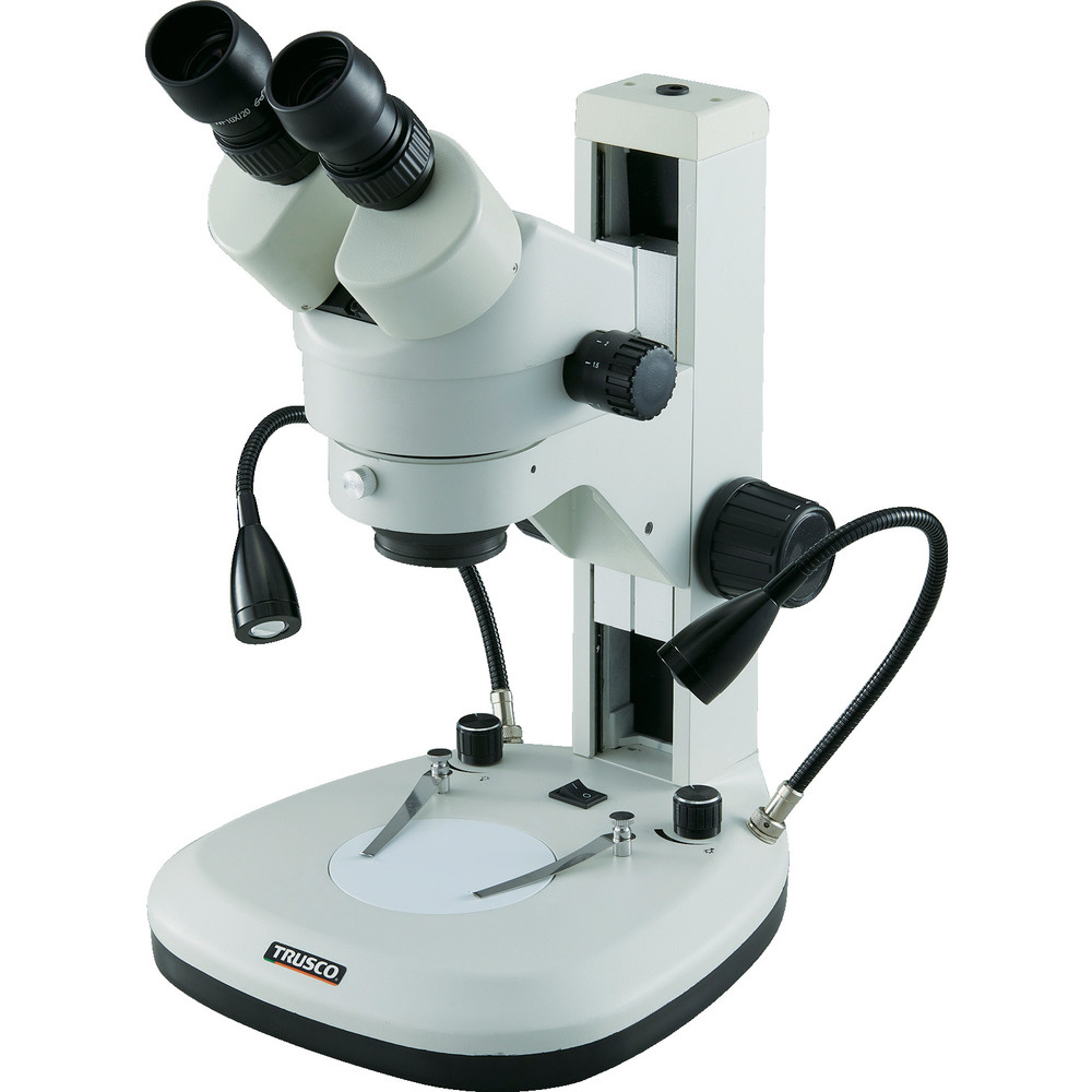 TRUSCO ズーム実体顕微鏡 双眼 フレキシブルアームライト照明付 SCOPRO