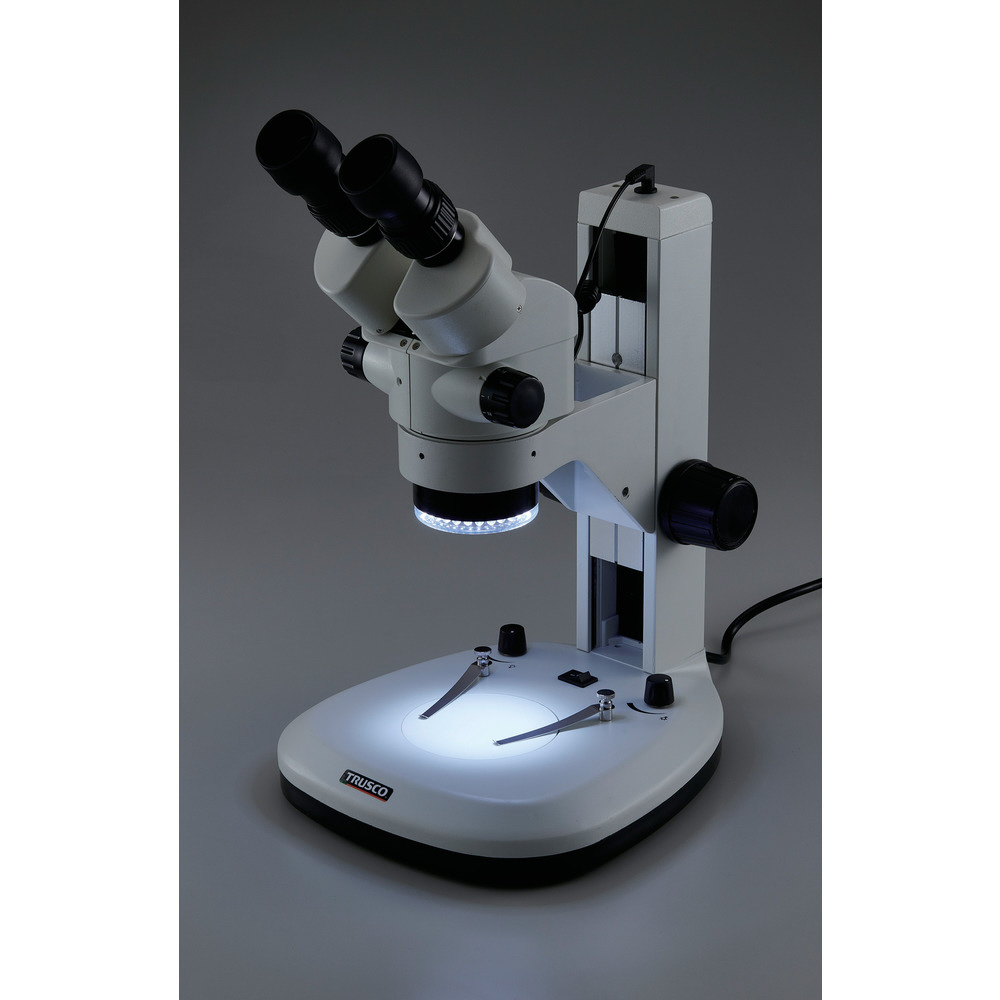 TRUSCO　ズーム実体顕微鏡　双眼　LEDリング照明付　SCOPRO（スコープロ） ZMSR-B1