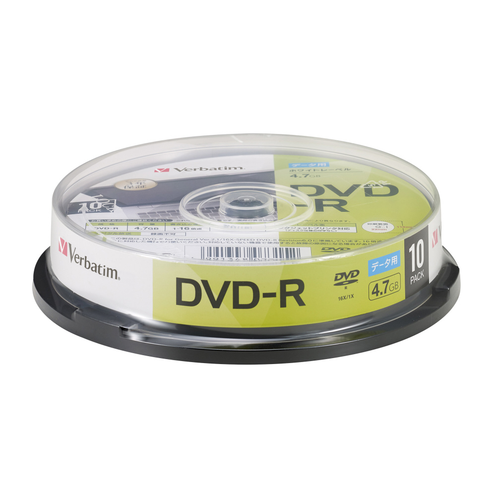 データ用DVD-R 4.7GB 10枚【スピンドル インクジェットプリンタ対応】 DHR47JP10SD1-B  【ビックカメラグループオリジナル】｜の通販はソフマップ[sofmap]