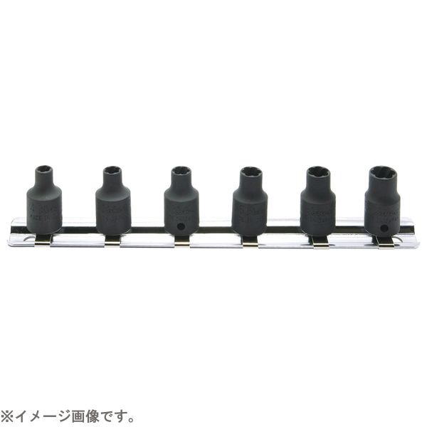 RS2127/6 1/4インチ(6.35mm) ナットツイスターレールセット 6pc RS2127