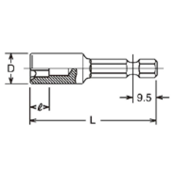 山下工業研究所 コーケン 4(6.35mm)H ナットセッター(マグネット付