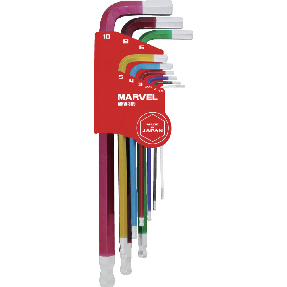 マーベル ロングボールポイント六角棒スパナセット９本組 Mhw309 ボールポイント六角棒レンチの通販はソフマップ Sofmap