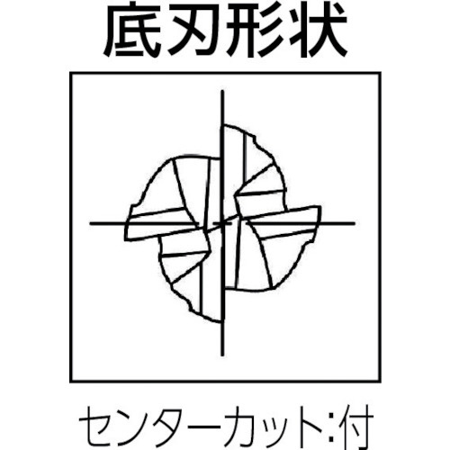 超硬不等ピッチ不等リードエンドミル（4枚刃） OER4R0120