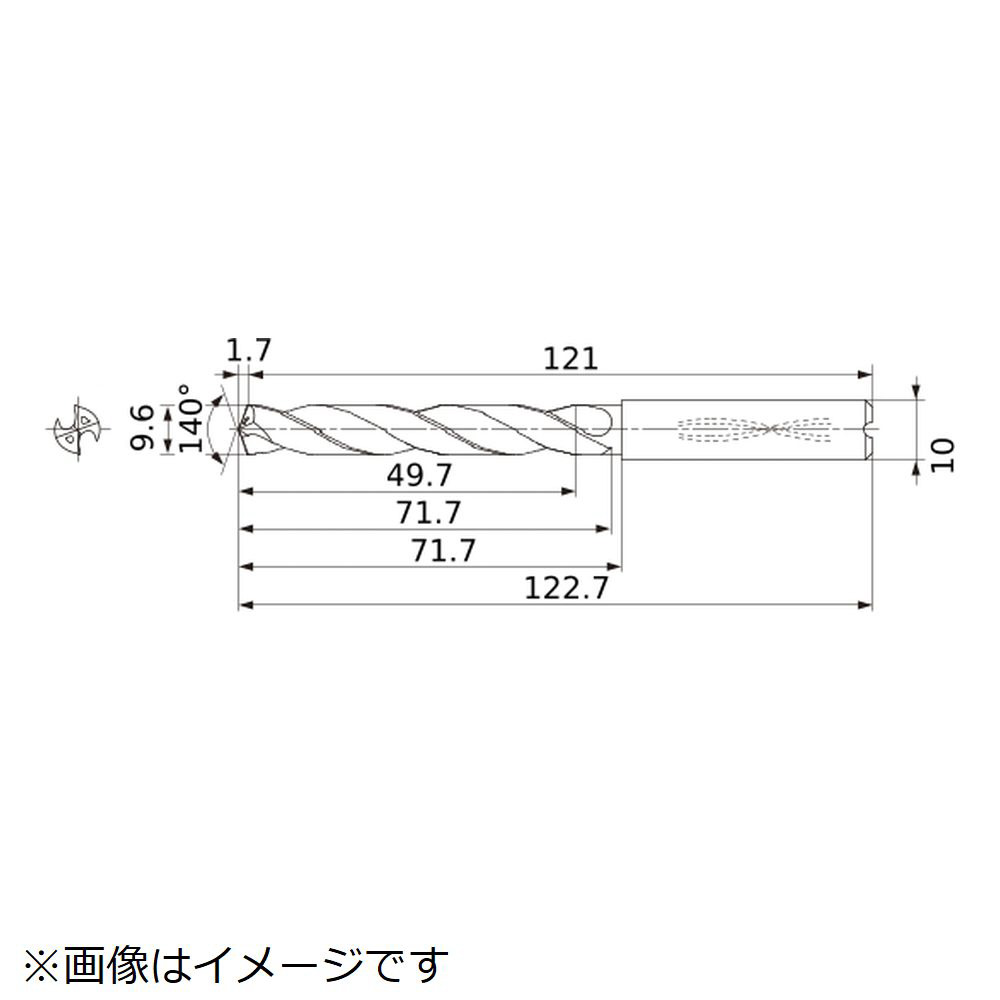 三菱マテリアル 三菱K MMS WSTARステンレス鋼加工用 超硬ソリッドドリル 3D 内部給油形6 MMS0630X3DB [690-571030]