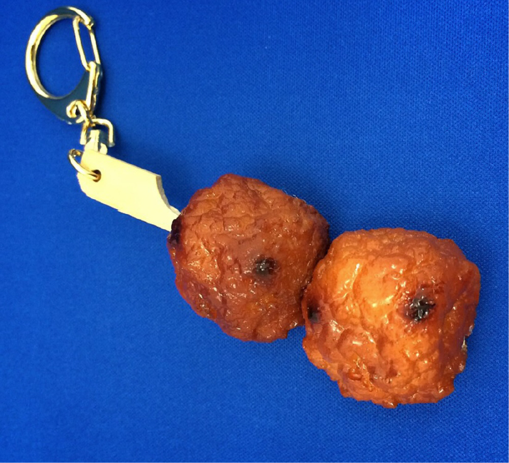 職人の作る食品サンプル キーチェーン 焼鳥 つくね SIGA55493｜の通販