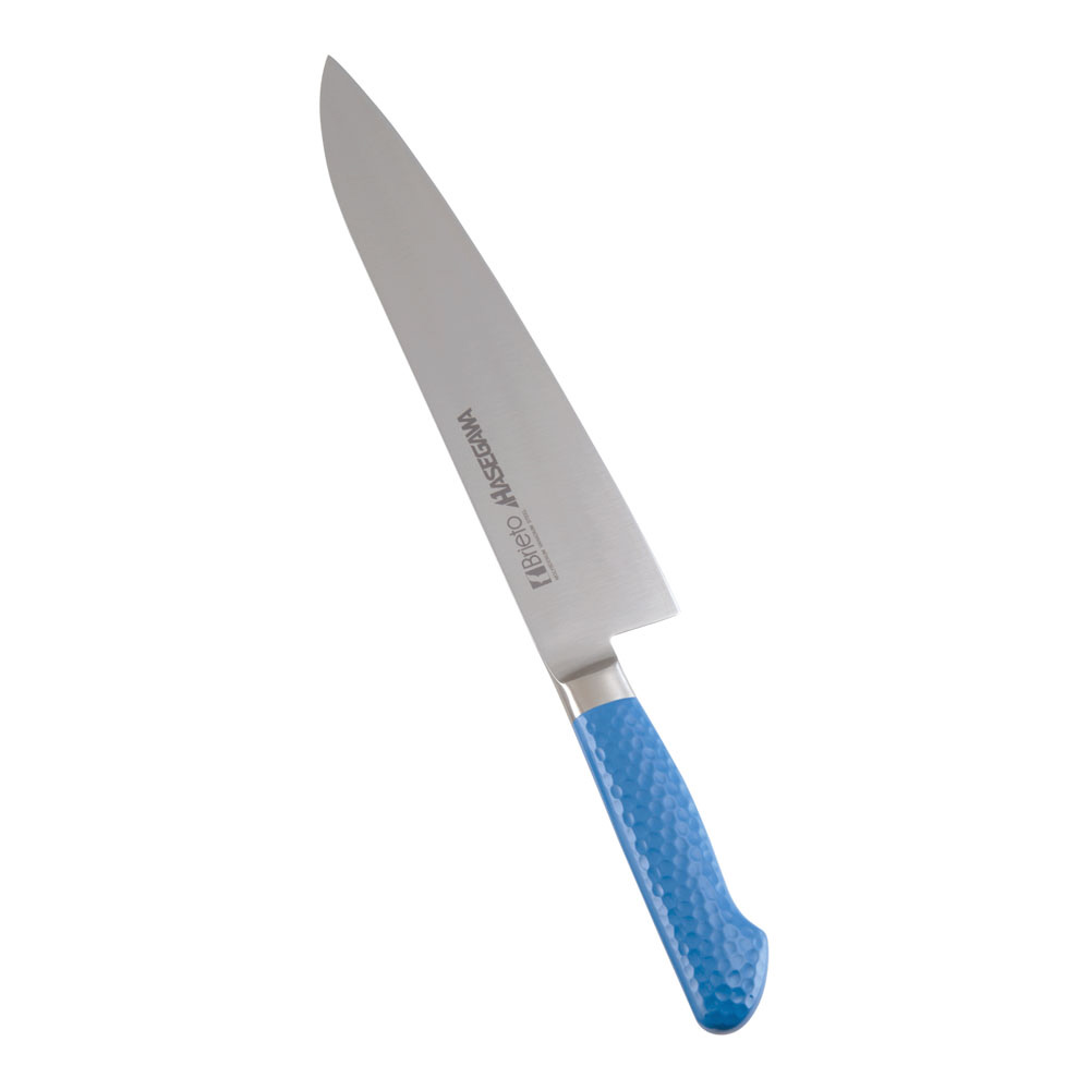 新品格安 ハセガワ 抗菌カラー包丁 牛刀 270cm （MGK）ブルー：HALLOC