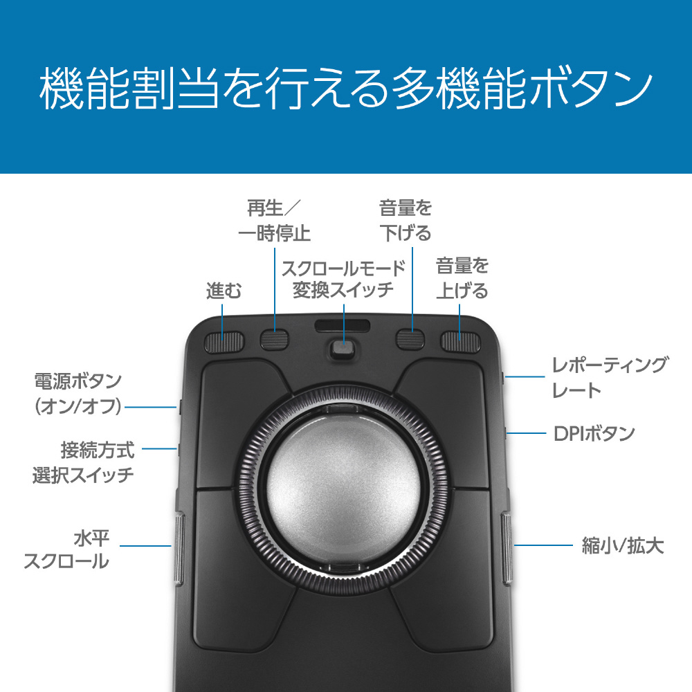 マウス USB-C対応 トラックボール Expert Mouse TB800 EQ(Mac