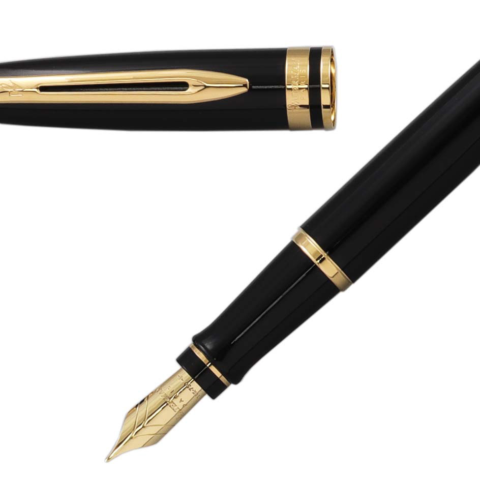 WATERMAN エキスパート エッセンシャル 万年筆 ペン先： EF（極細字） ブラックGT　18K 2103854