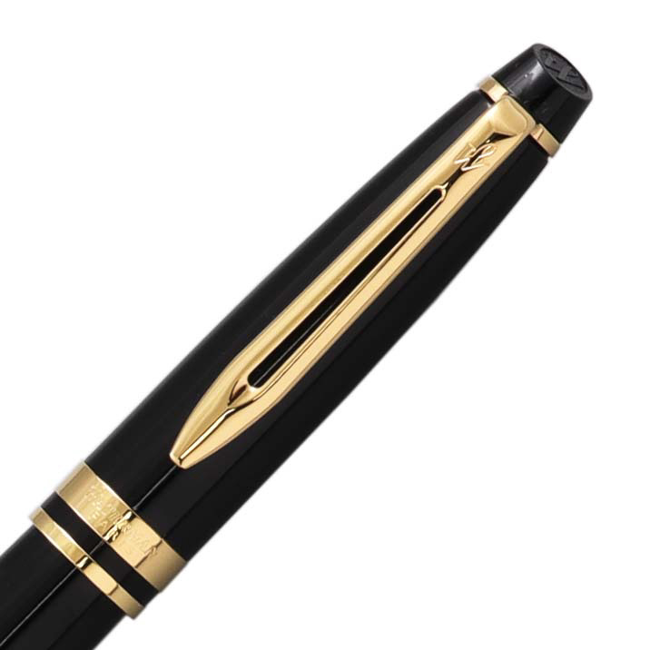 WATERMAN エキスパート エッセンシャル 万年筆 ペン先： EF（極細字） ブラックGT　18K 2103854