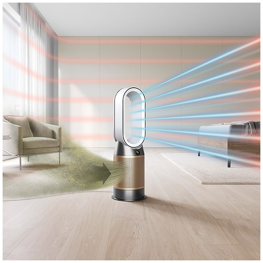 空気清浄ファンヒーター Dyson Purifier Hot + Cool Formaldehyde ホワイト／ゴールド HP09WG ［リモコン付き］