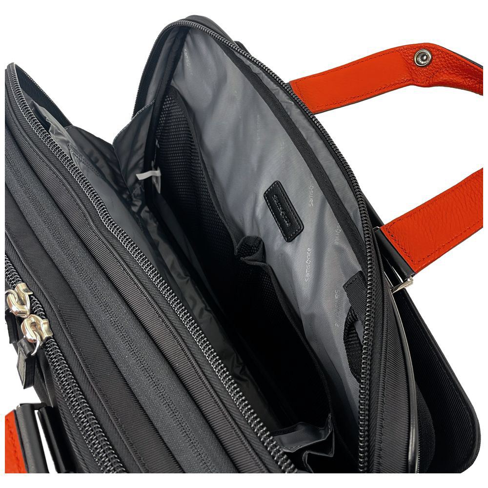 サムソナイト　3WAY拡張機能付 ビジネスバッグ エピッド4 (EPID4) QS3＊19005 ブラック/オレンジ　QS3*19005 3WAY拡張機能付 ビジネスバッグ EPID4（エピッド4） ブラック/オレンジ
