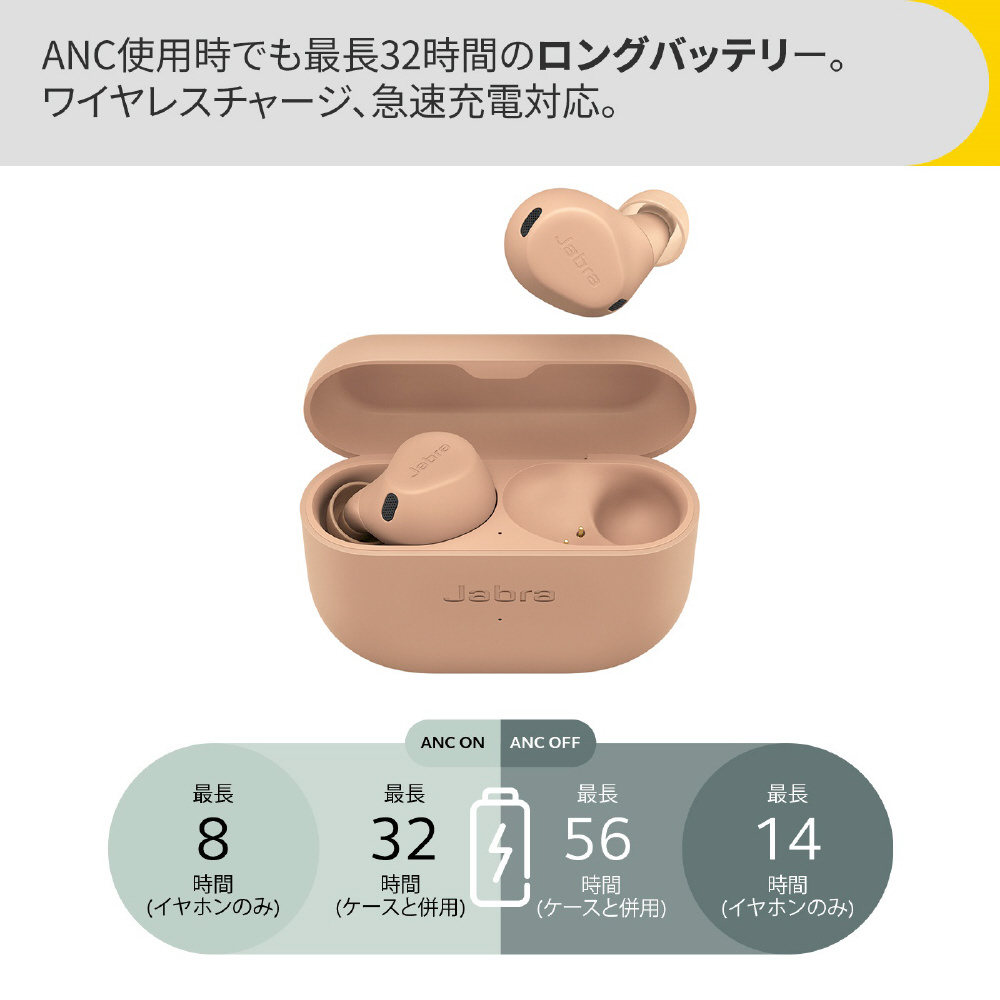 完全ワイヤレスイヤホン Elite 8 Active キャラメル 100