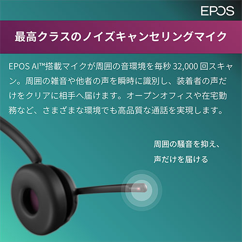 ヘッドセット＋充電スタンド IMPACT 1061 EPOS-1001135 ［ワイヤレス