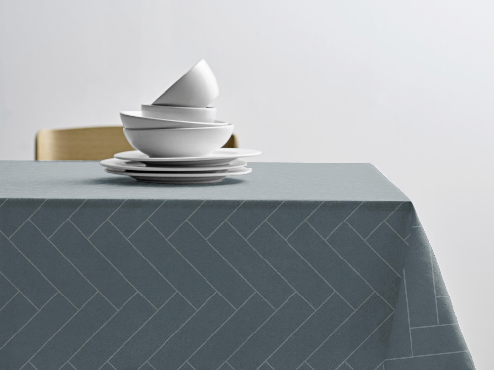 テーブルクロス(丸型) dia160 Tiles Damask Atlantic Sodahl テーブルクロス(丸型) dia160 Tiles Damask Atlantic Sodahl