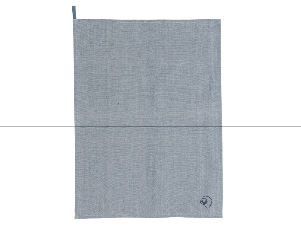 ティータオル 50x70 Chambray organic China blue 6個セット Sodahl