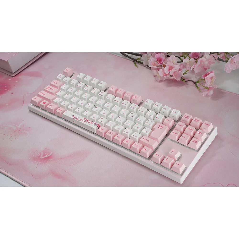 ゲーミングキーボード (ジャスミン軸 V3) Sakura 桜 vm-apc92-skr