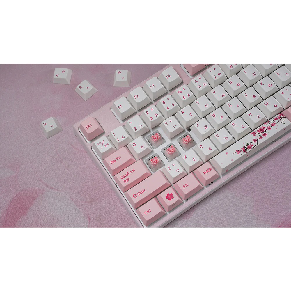 ゲーミングキーボード (ジャスミン軸 V3) Sakura 桜 vm-apc92-skr