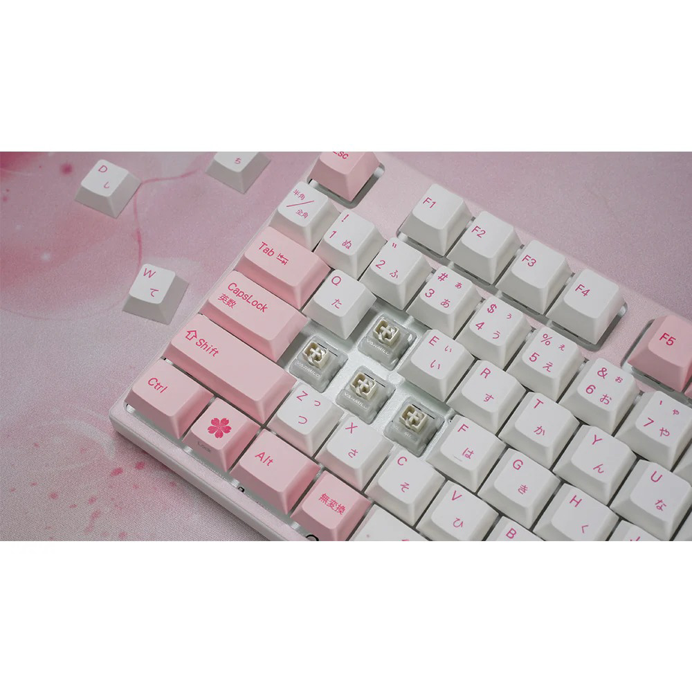 ゲーミングキーボード (ジャスミン軸 V3) Sakura 桜 vm-apc92-skr