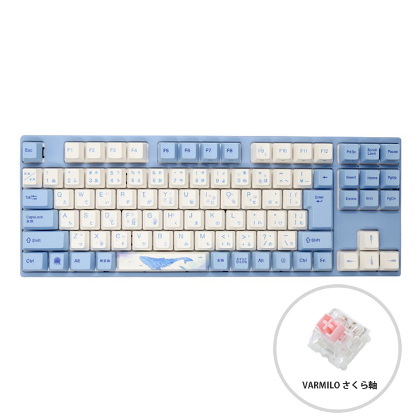 ゲーミングキーボード 92 Sea Melody JIS(サクラ軸V2) ブルー vm-vem92-a038-sakura ［有線  /USB］｜の通販はソフマップ[sofmap]