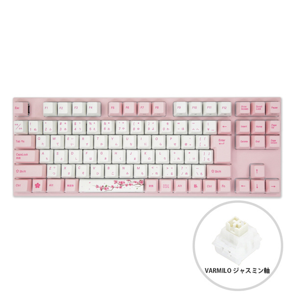 ゲーミングキーボード Sakura 92(ジャスミン軸) ピンク vm-vem92-a042-jasmine ［有線  /USB］｜の通販はソフマップ[sofmap]