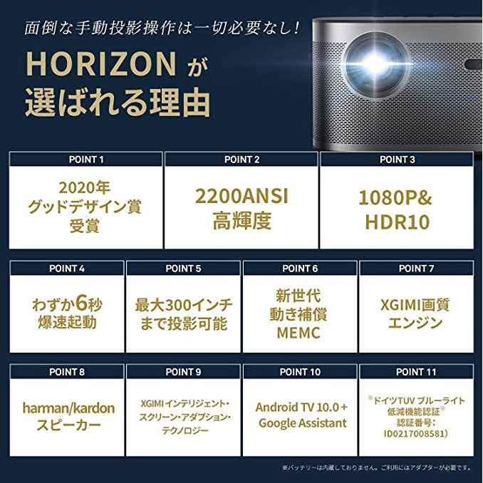 ホームプロジェクター XGIMI HORIZON XK03K｜の通販はソフマップ[sofmap]