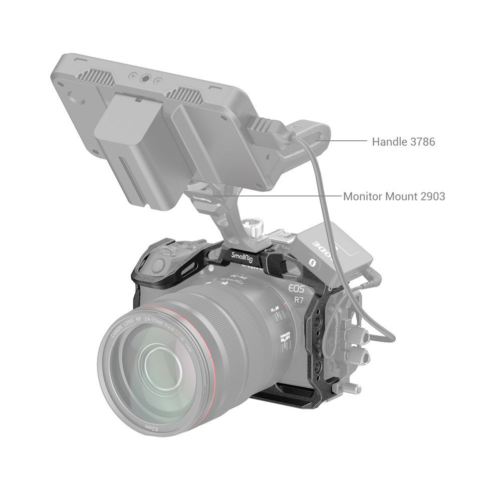Canon EOS R7 本体 SmallRigケージ付 4003B Canon EOS R7用“Black Mamba” ケージ SmallRig SR4003B｜の通販