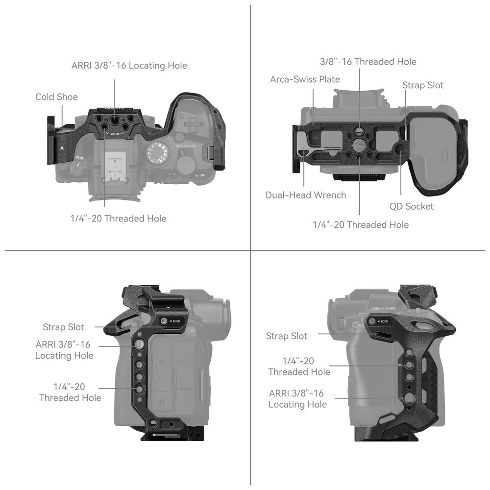 Black Mamba” Canon EOS R6 Mark II用ケージ 4161 SR4161｜の