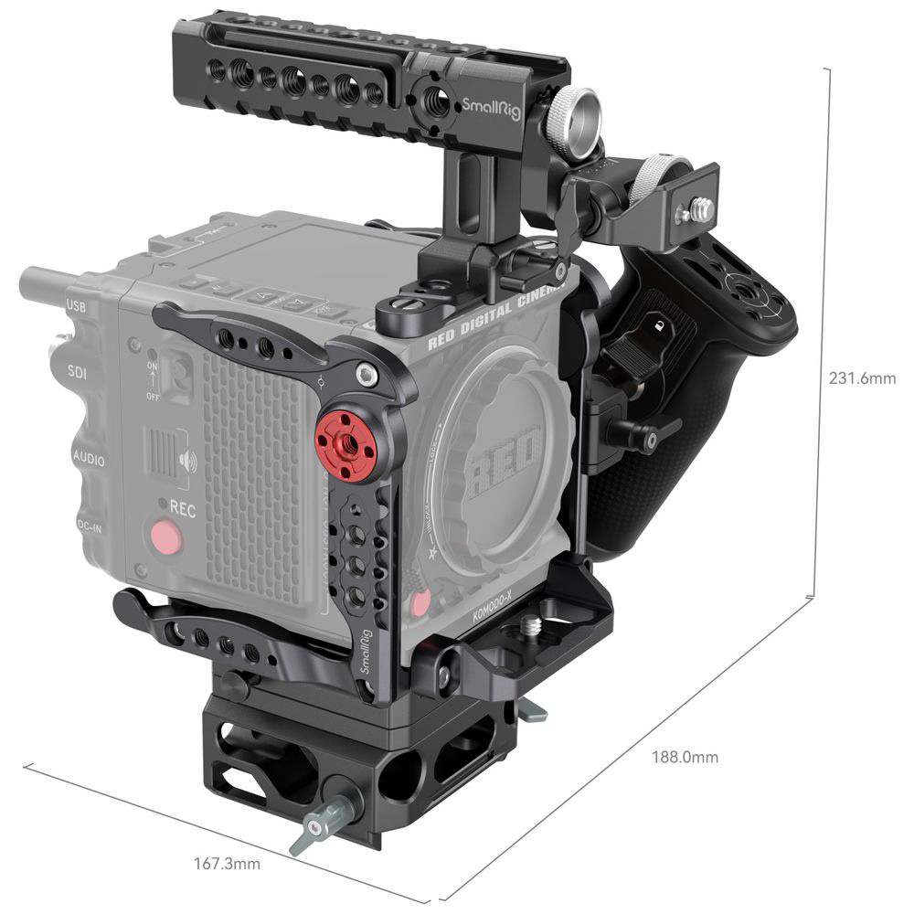 RED DIGITAL CINEMA DUAL-OUTRIGGER ハンドル - ビデオカメラ