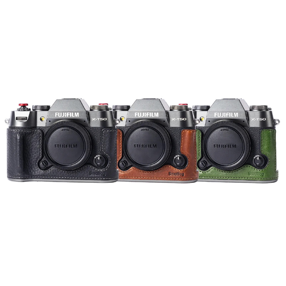 FUJIFILM X-T50用レザーハーフケースキット 4711 グリーン FUJIFILM X-T50用レザーハーフケースキット 4711 グリーン