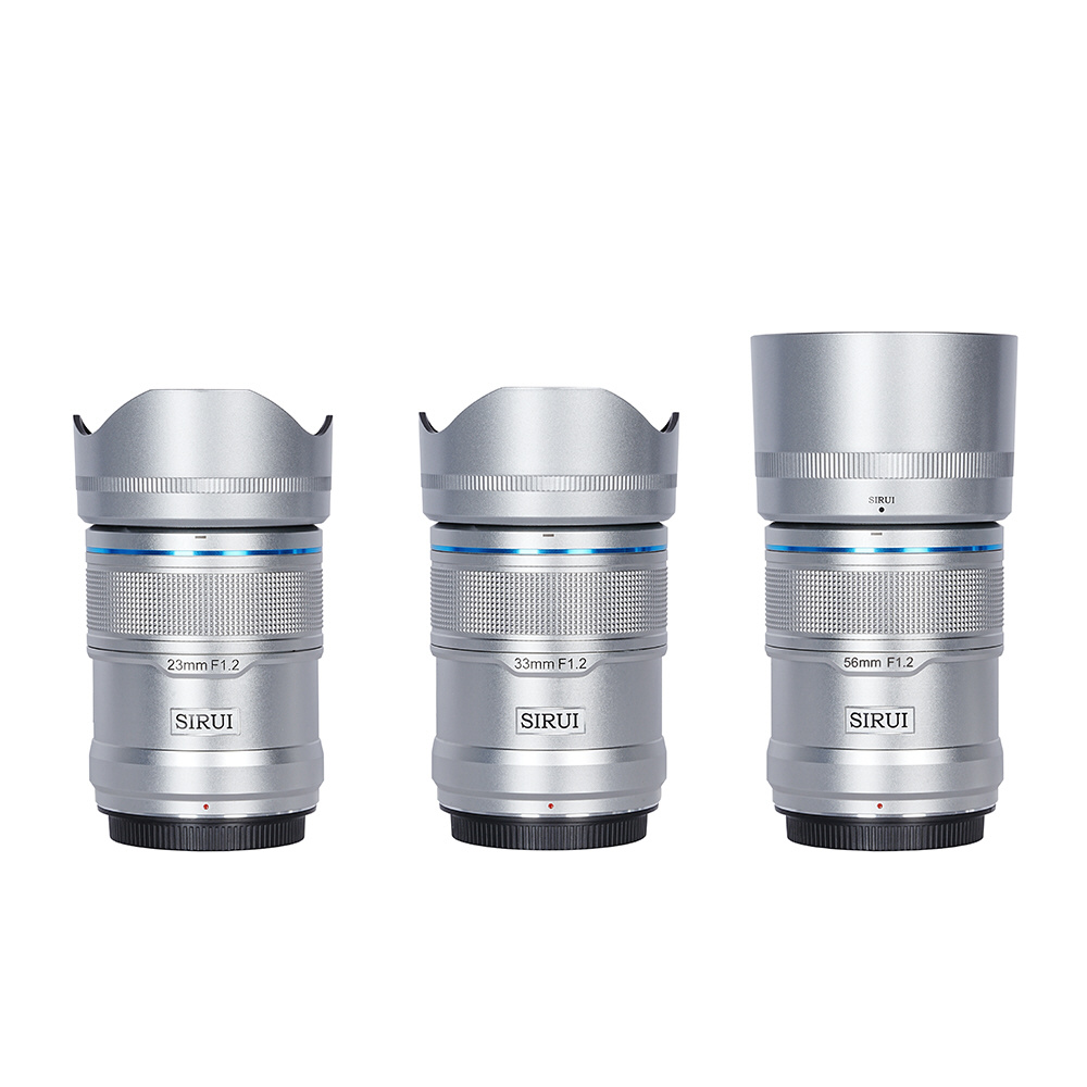 SIRUI オートフォーカスレンズ F1.2 APS-C 3本セット Eマウント オートフォーカスレンズ F1.2 APS-C 3本セット E/シルバー