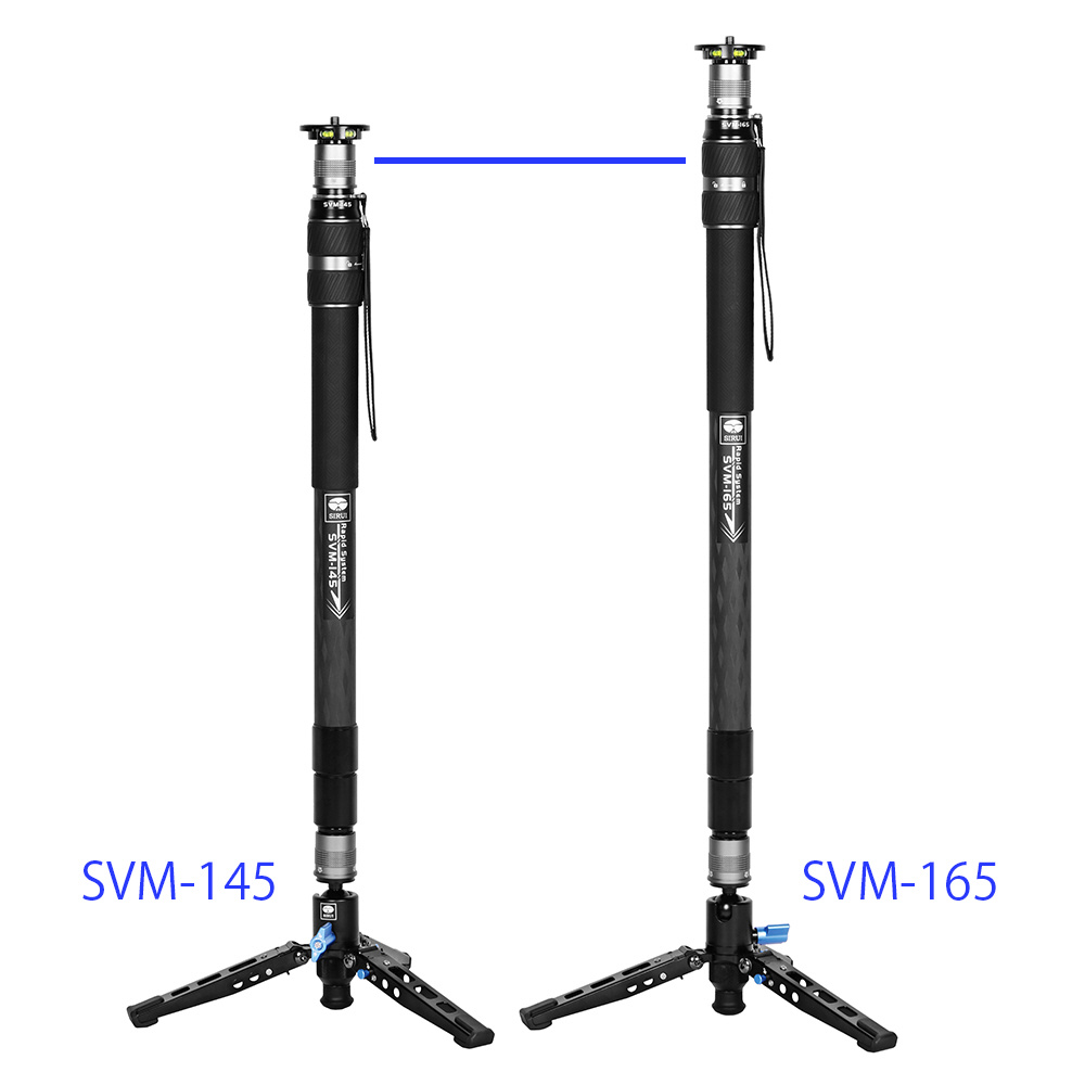 ラピッドシステム自立型3段一脚 S SVM-145-JP ［自立式 /3段 /カーボン 