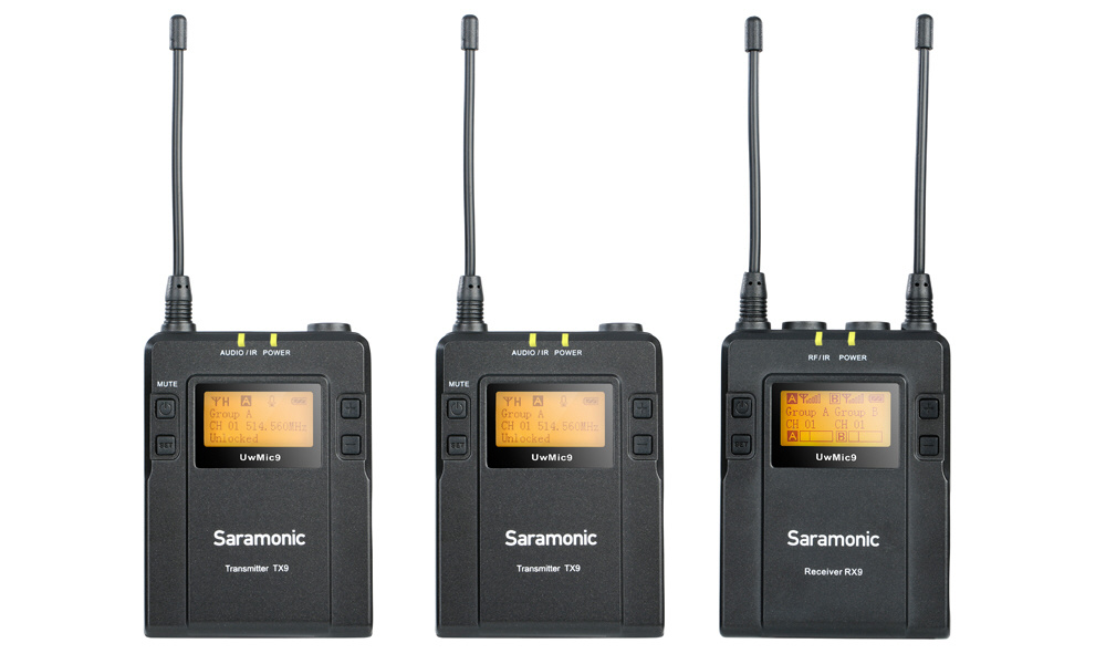 SARAMONIC TX-RX9 UHF ワイヤレスマイクSLR
