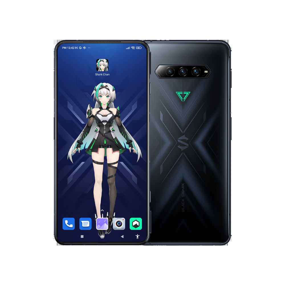 Black Shark 4 Pro Xシャドウブラック「SHARK KSR-H0-SB」Snapdragon 888 6.67型・メモリ/ストレージ：  12GB/256GB nanoSIM x2 DSDV対応 ドコモ/au/ソフトバンク対応 SIMフリースマートフォン Xシャドウブラック