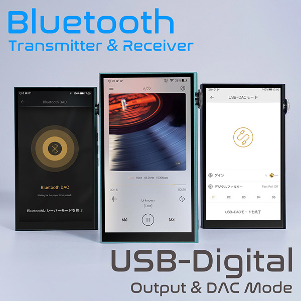 ハイレゾポータブルプレイヤー Green DX180Green ［ハイレゾ対応