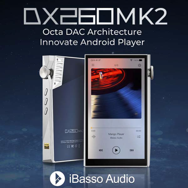 ハイレゾポータブルプレーヤー シルバーブルー iB-DX260MK2-SVBL