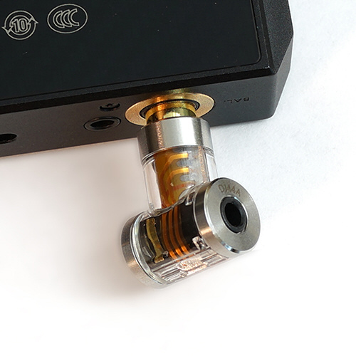 2.5mm to 4.4mm用イヤホンジャックアダプター クリアー DJ44A｜の通販