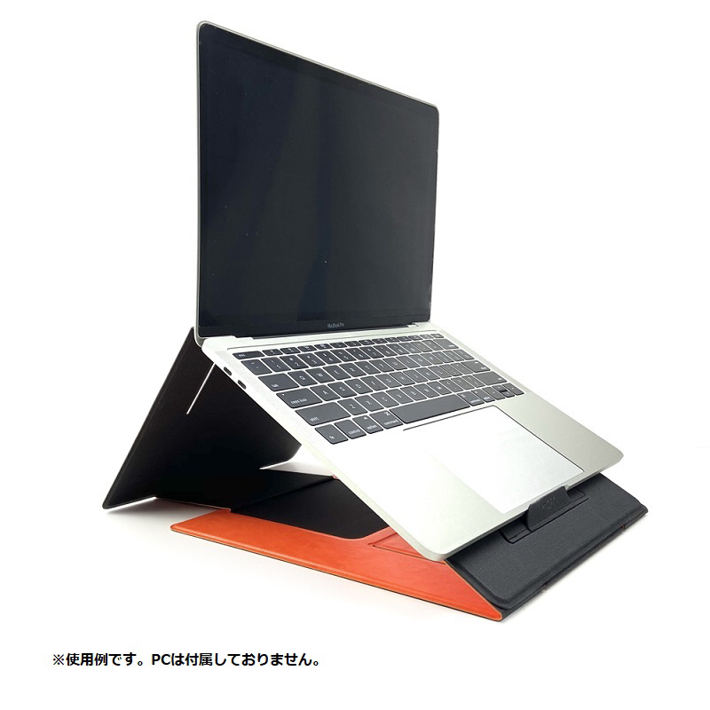 ノートパソコン / タブレットPCスタンド［幅 27.9cm］ スタンディングデスク機能 オレンジ MS015-1-GYOG-01