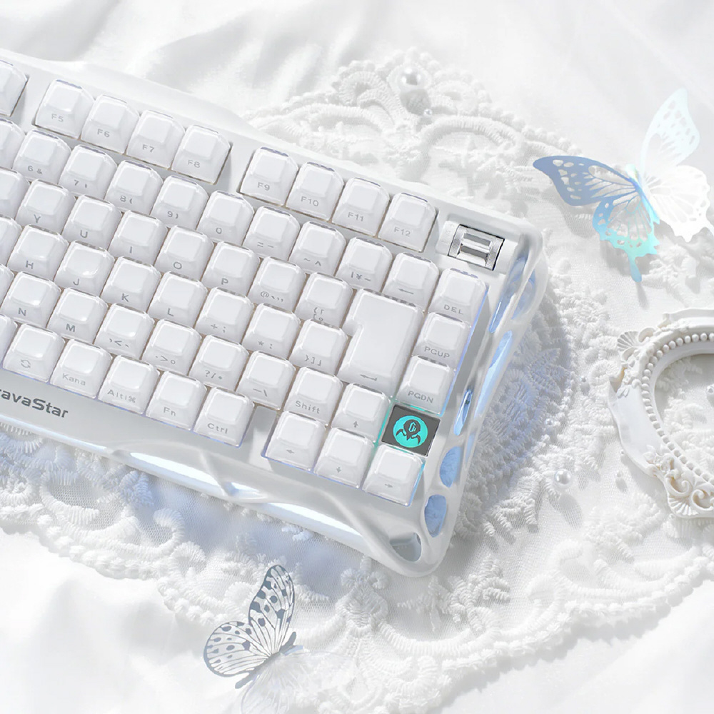 ゲーミングキーボード Mercury K1(JIS配列) オパールホワイト GS