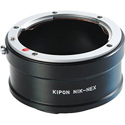 マウントアダプター レンズ側：ニコンF ボディ側：ソニーE KIPON NIKON